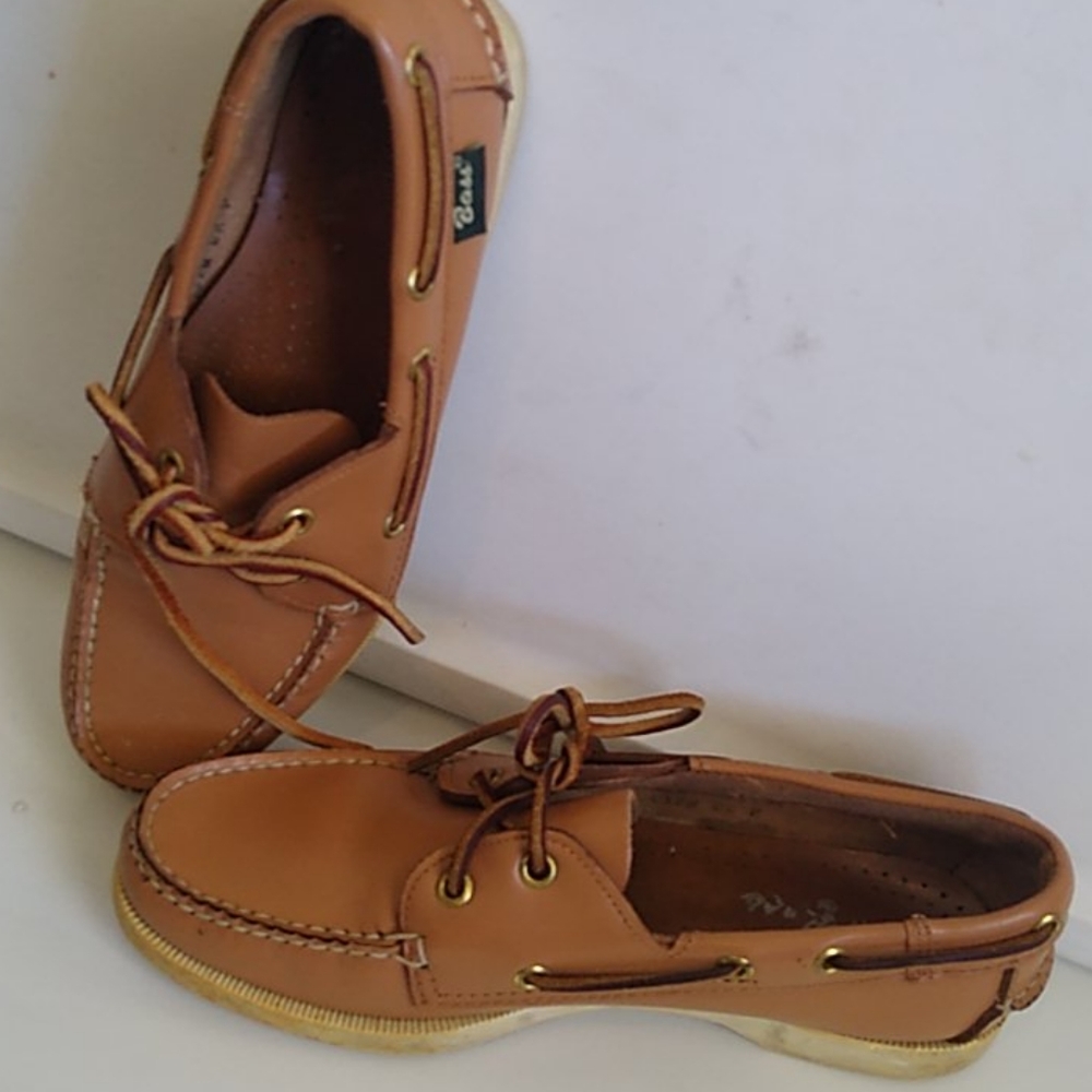 Bass Boaters Women's Leather Shoes Brown 7.5 N